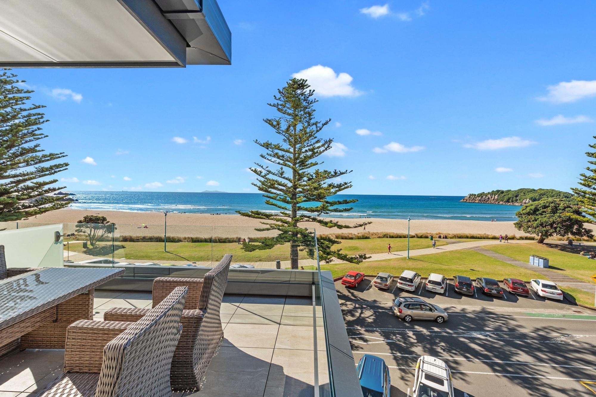 Pavilion Beachfront Apartments Mount Maunganui Eksteriør bilde